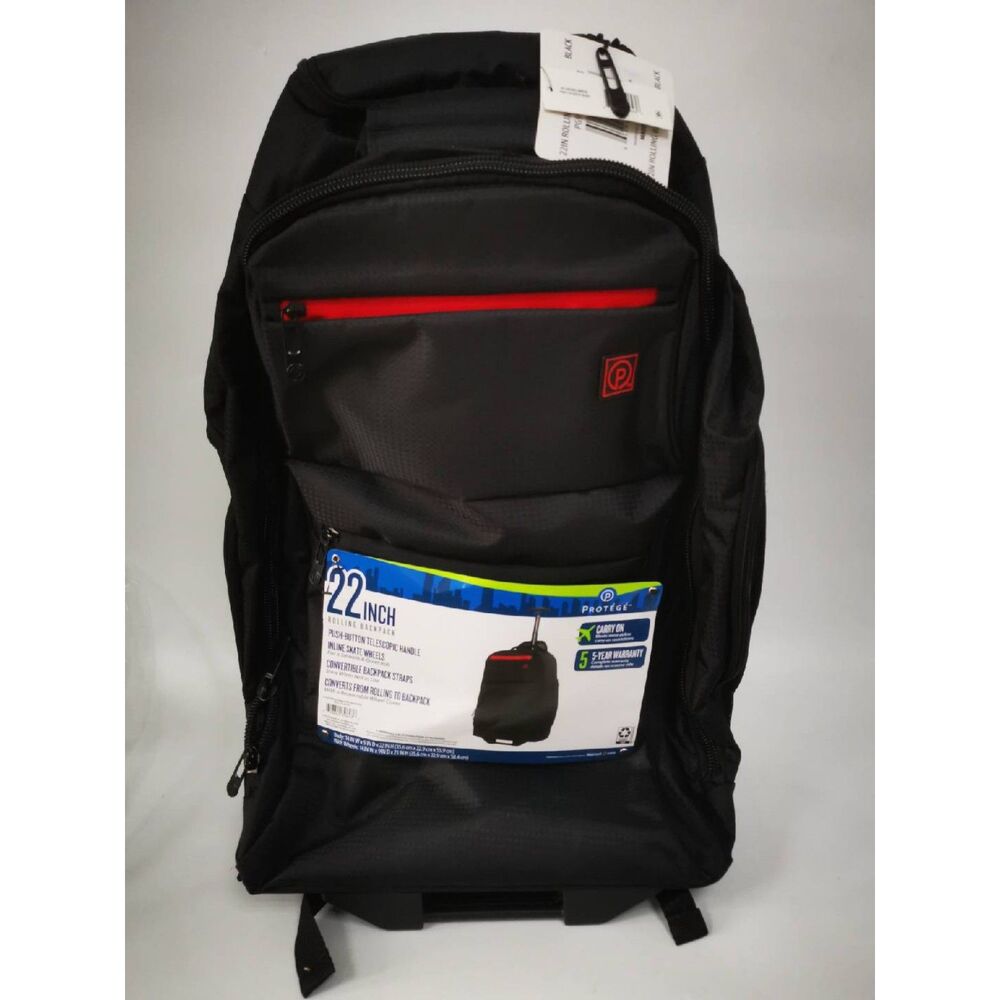 PROTEGE 22‑Inch Multifunctional Carry‑On Luggage Lightweight Backpack
